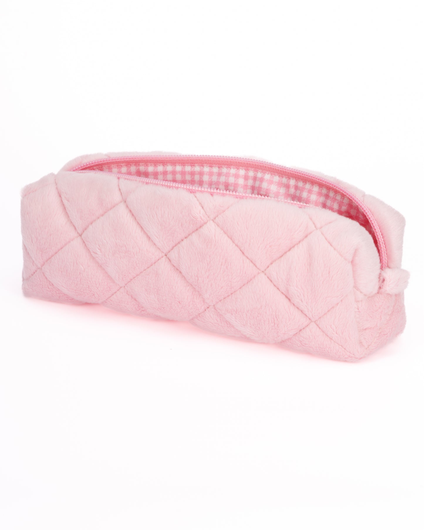 Косметичка-пенал Рожевий/клітинка