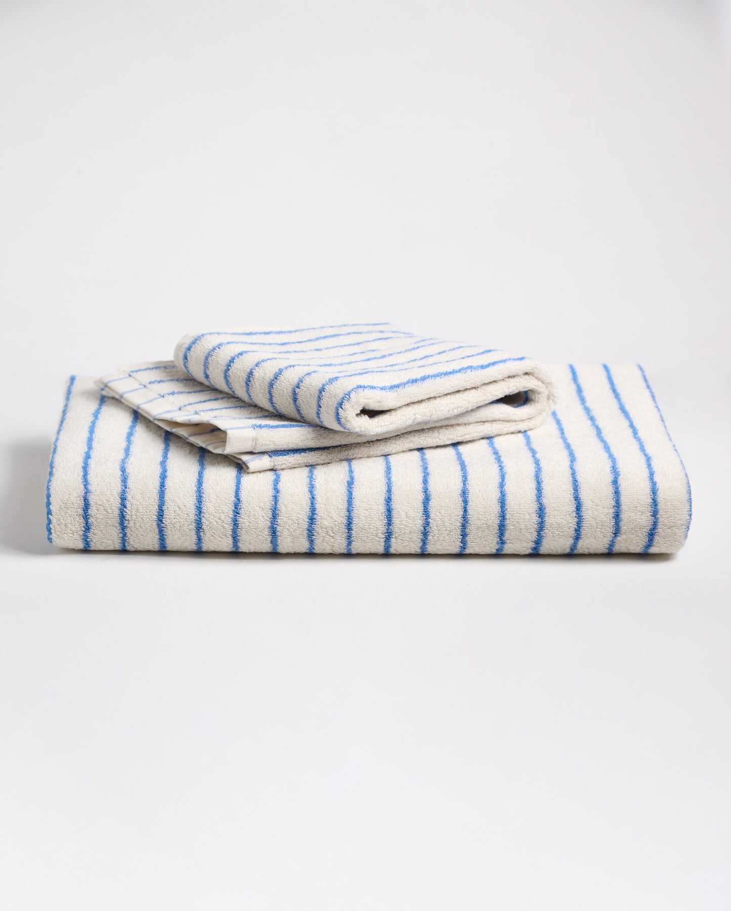 Набір рушників Білий у блакитну смужку