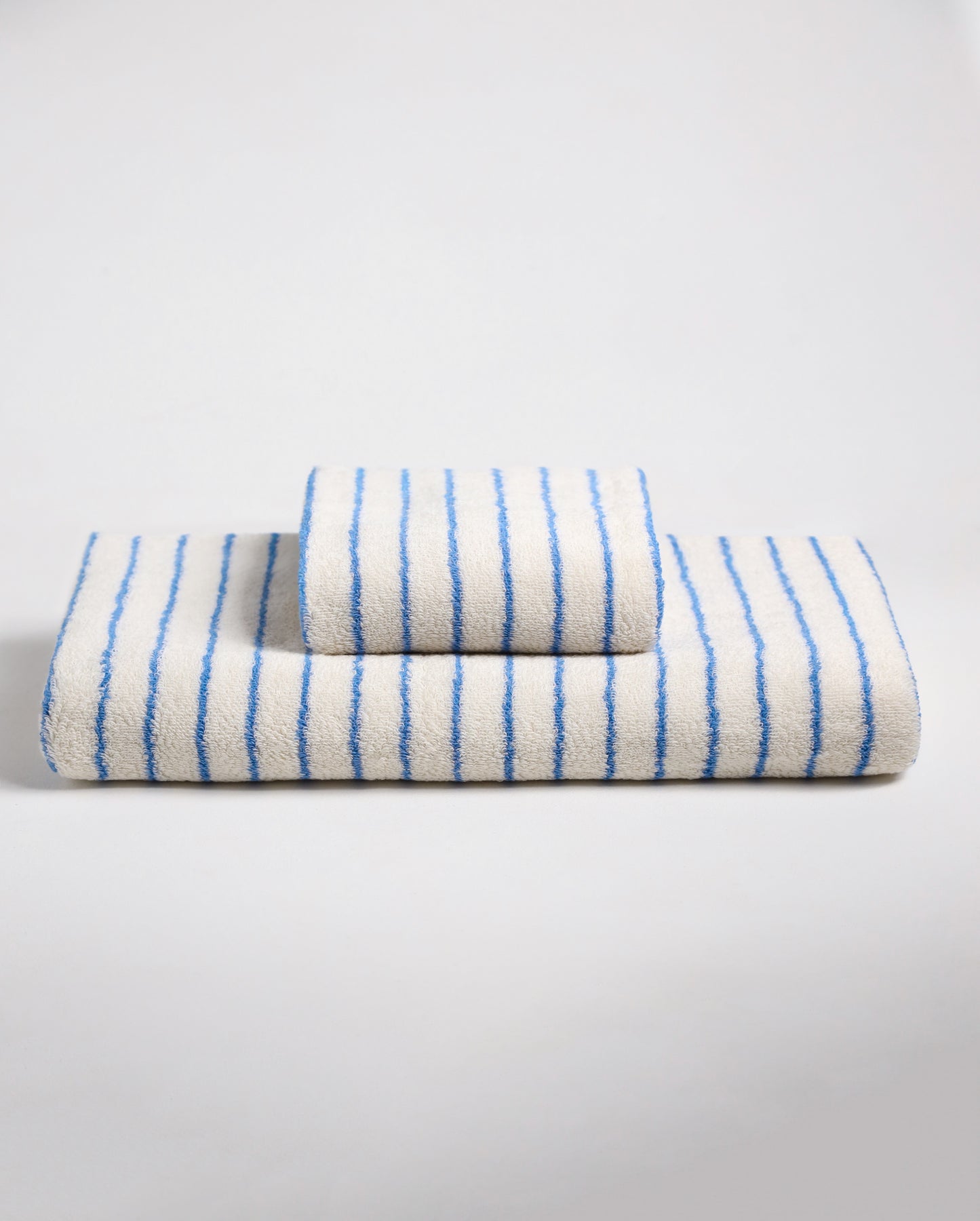 Набір рушників Білий у блакитну смужку