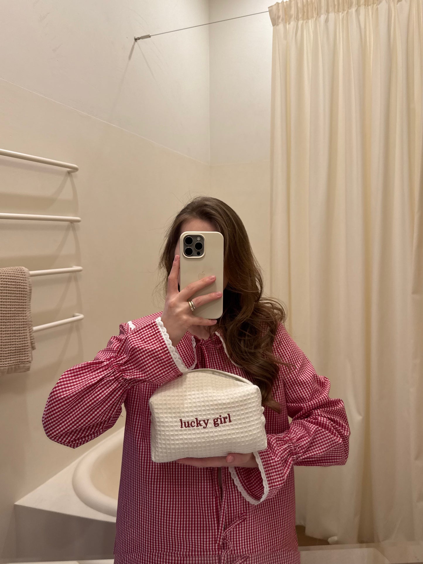 Вафля молочна з вишивкою "Lucky girl"