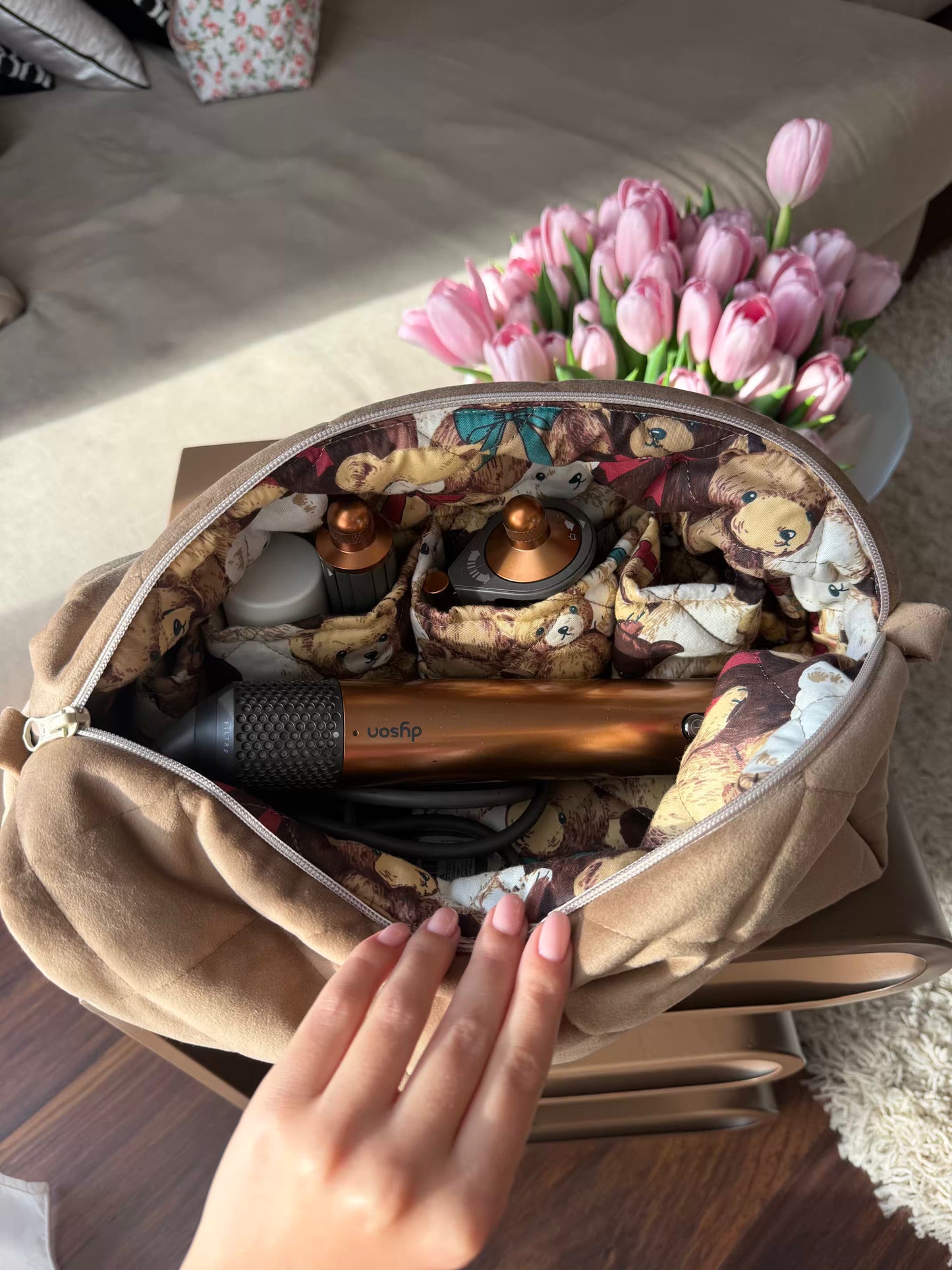 EMILY Велюрова Dyson bag
