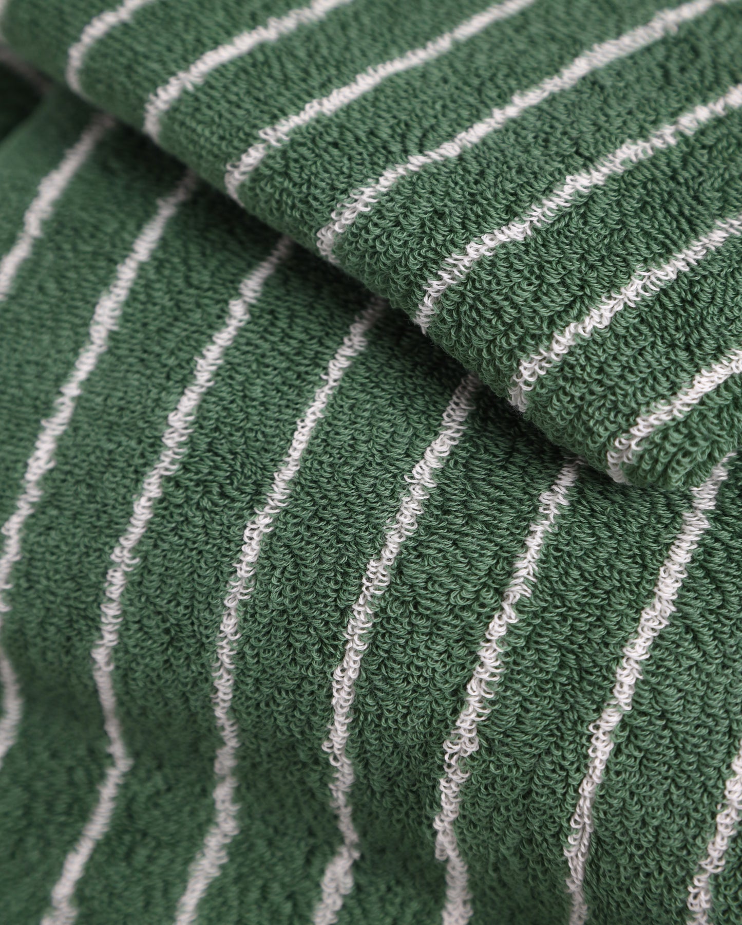 Набір рушників Зелений у білу смужку